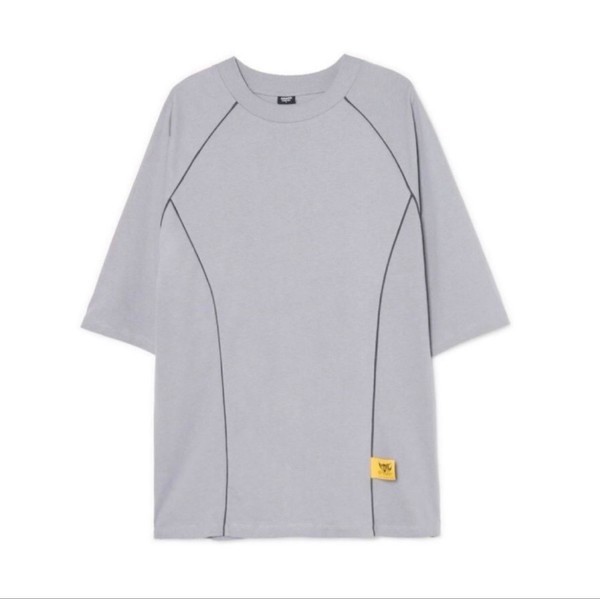 Grey contrast stitch t-shirt
