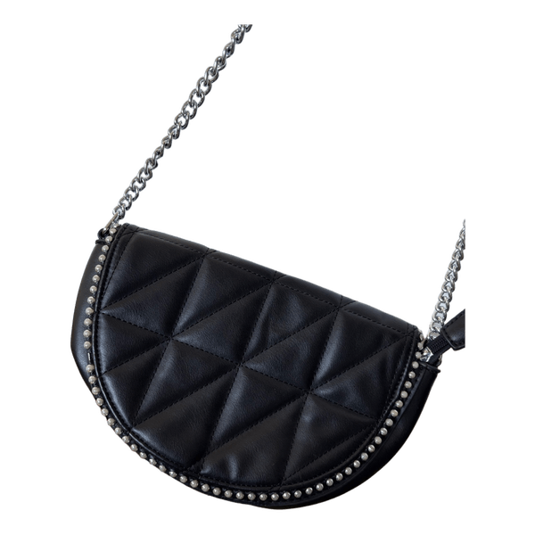 Black quilted crossbody bag