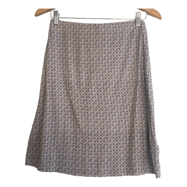 Container Eileen Skirt Paisley Print M Boho Viscose Elastic Waist Made Portugal