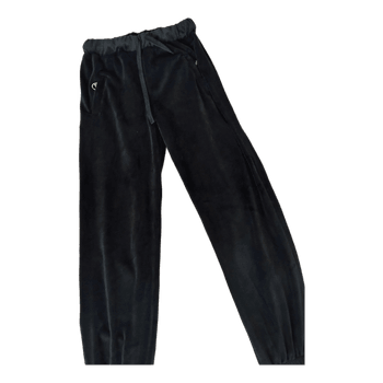 Black velour tracksuit set