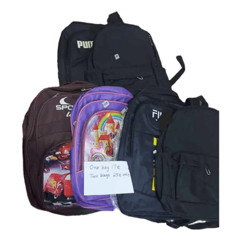 Assorted children's school backpacks