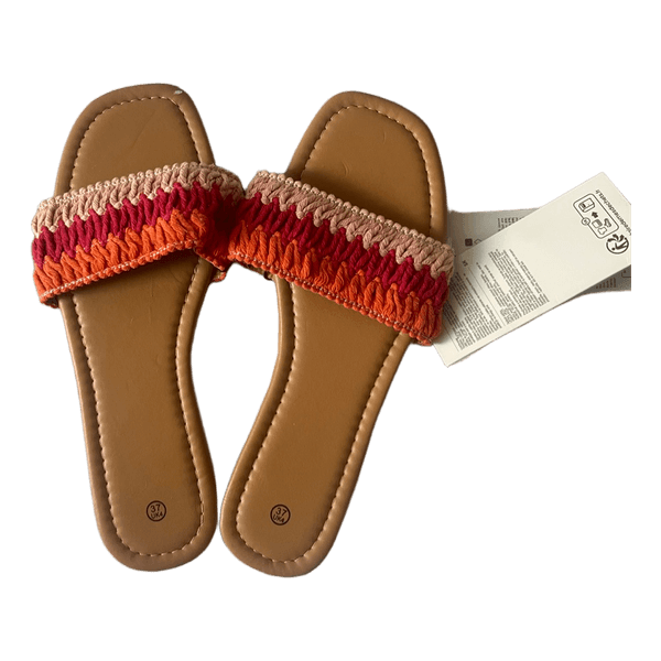 Multicolor crochet sandals