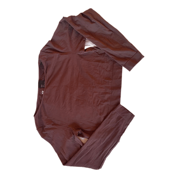 Brown long-sleeved top