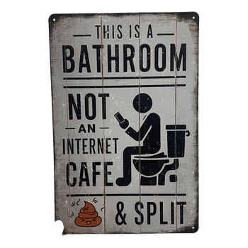 Bathroom wall sign - 20x30cm