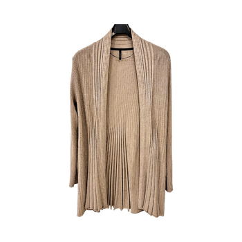Beige cardigan neuletakki pitkä