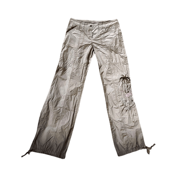 beiget vintage cargo housut 