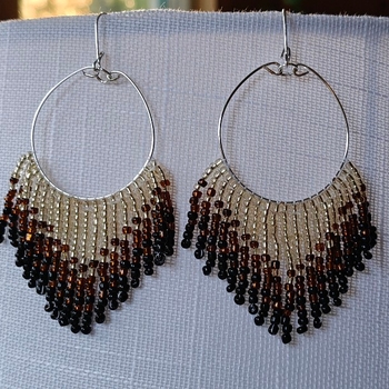 Handmade beaded earrings 