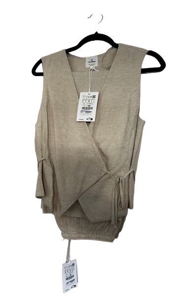 Beige linen sæt