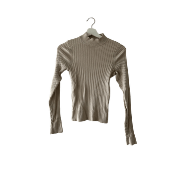 Beige ribbineulepaita