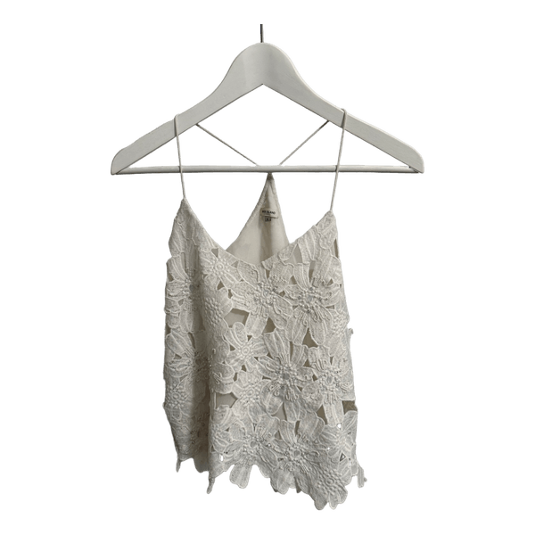 White lace tank top