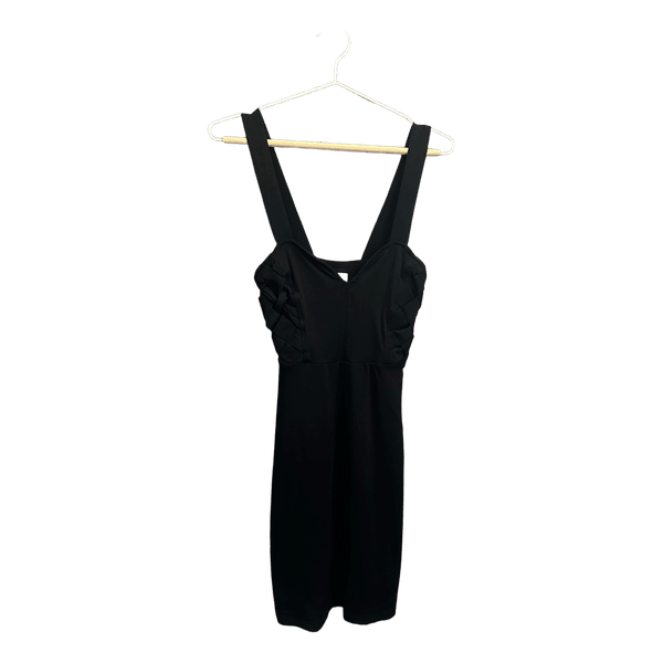 Black mini dress