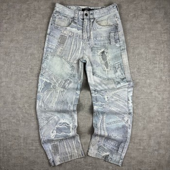Jaded London Denim Print Jeans