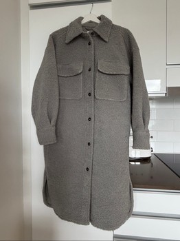 H&M harmaa teddy-takki