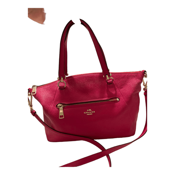 Coach pink leather handbag