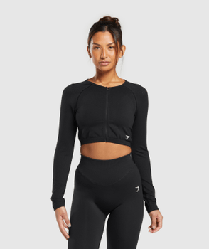Sweat Seamless Long Sleeve Crop Top