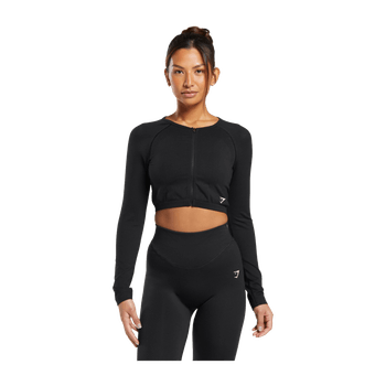 Sweat Seamless Long Sleeve Crop Top