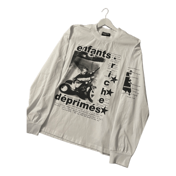 White ERD graphic long sleeve