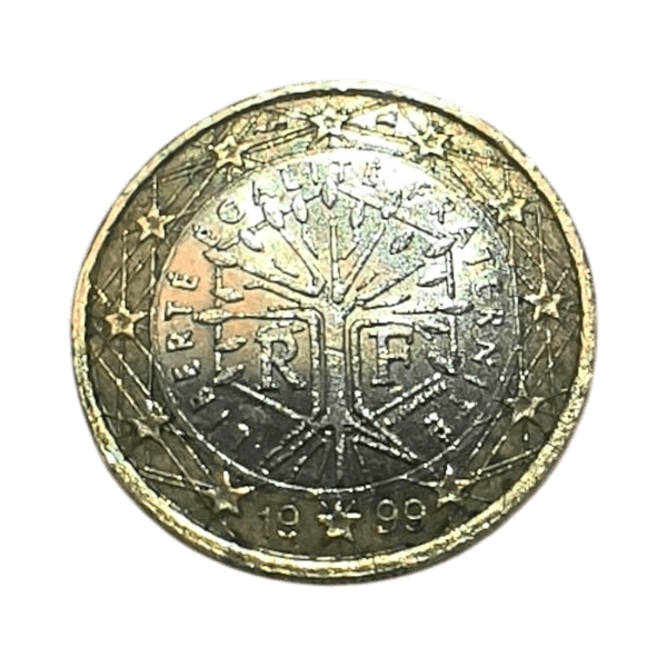 Rare 1 euro coin france liberté egalité fraternité