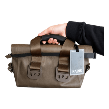Rains taupe waterproof bag