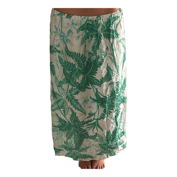 Green maxi skirt
