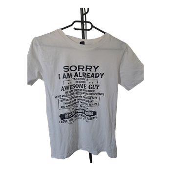 White graphic t-shirt