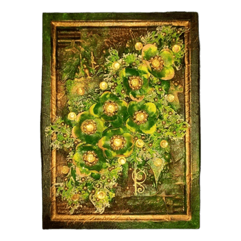 Decorative flower frame
