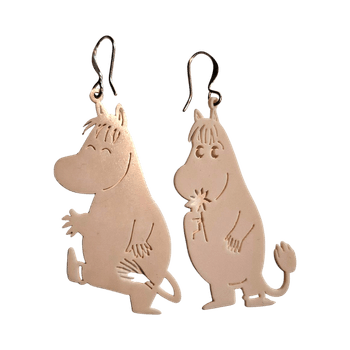 Moomin earrings - Finnish handmade desing