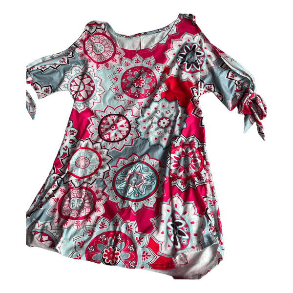 Pink floral print top