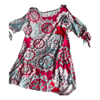 Pink floral print top