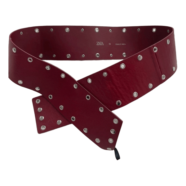 Bredt bordeaux Zara bælte