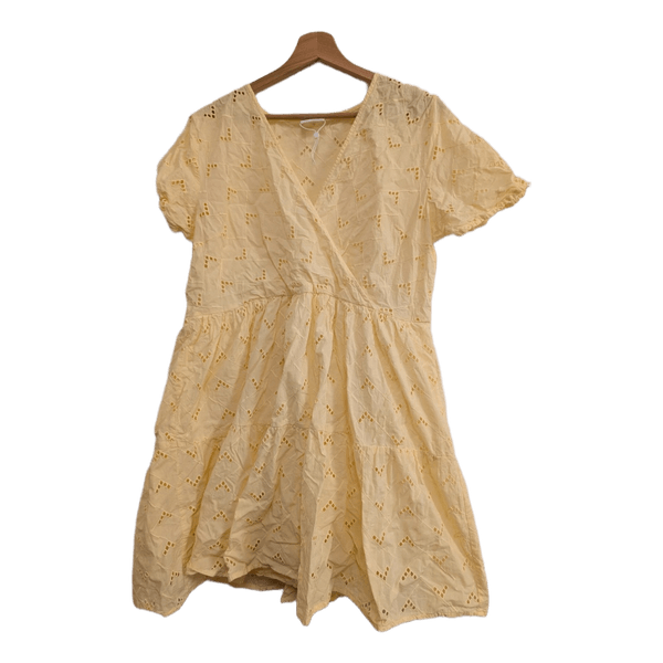 Yellow lace dress