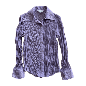 Violetti rypytetty paitapusero