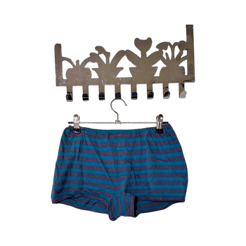 Vintage raidalliset shortsit