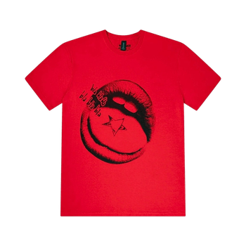 Maneskin original merch. Red graphic t-shirt.