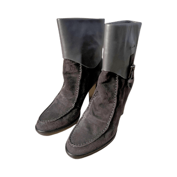 TOD’s Black suede high heel boots