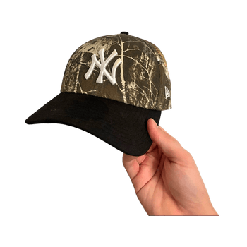 Camo baseball cap yankees