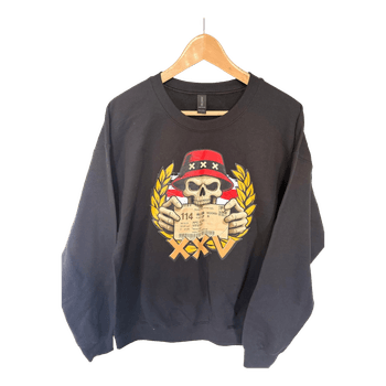 Black graphic print sweatshirt