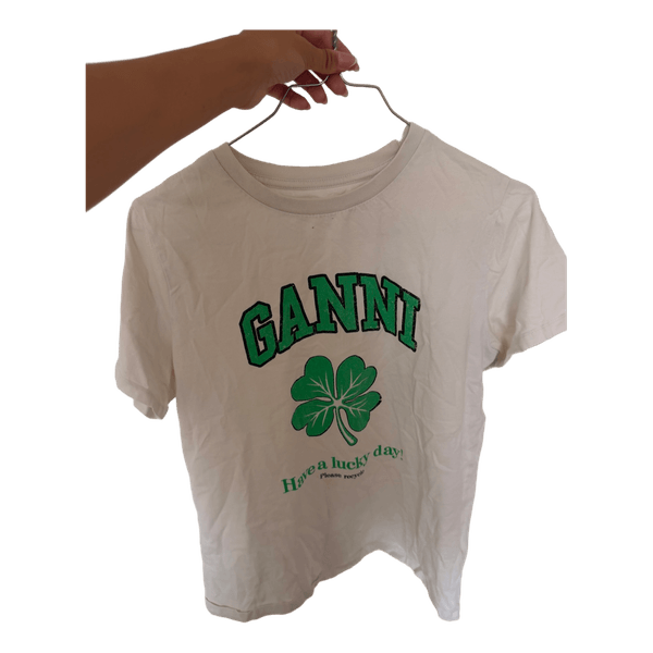 Ganni hvid t-shirt