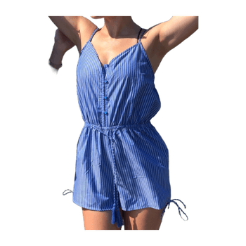 Vaaleansininen shortsiasu / playsuit