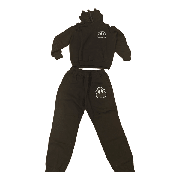 Black burberry cotton tracksuit