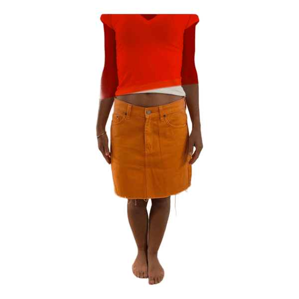 Orange Dr. Denim nederdel