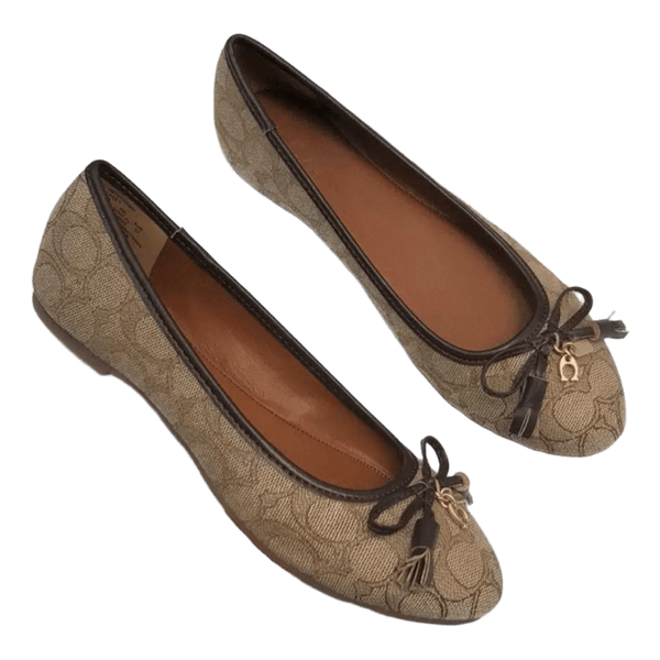Coach beige ballerina sko