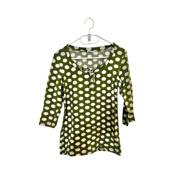 Marimekko Vihreä valkoinen pusero