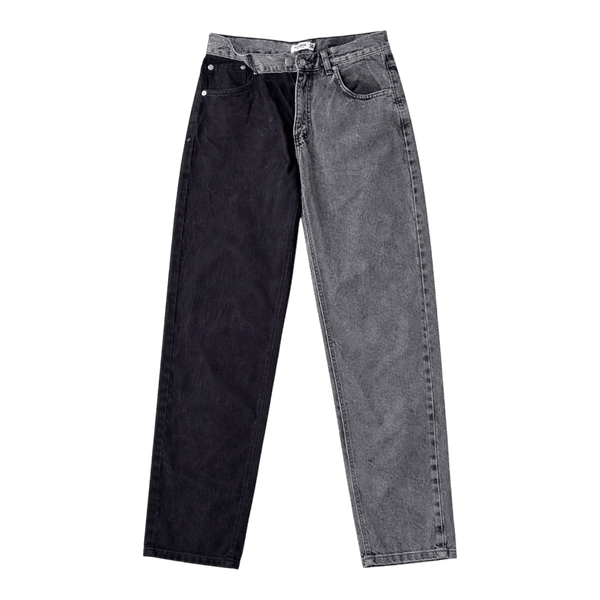 Two-Tone Denim Jeans