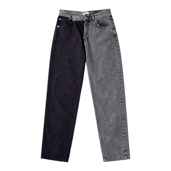 Two-Tone Denim Jeans