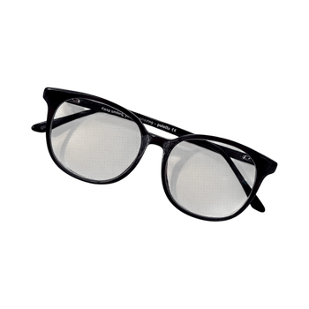 Black prescription eyeglasses