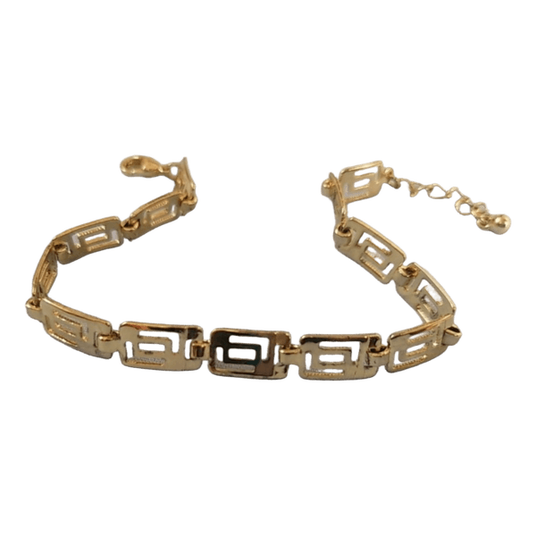 Gold-tone geometric bracelet