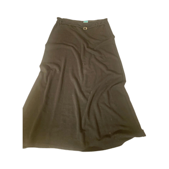 Black midi skirt