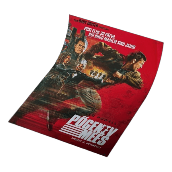 (“The Running Man”) ”Põgenev mees” poster