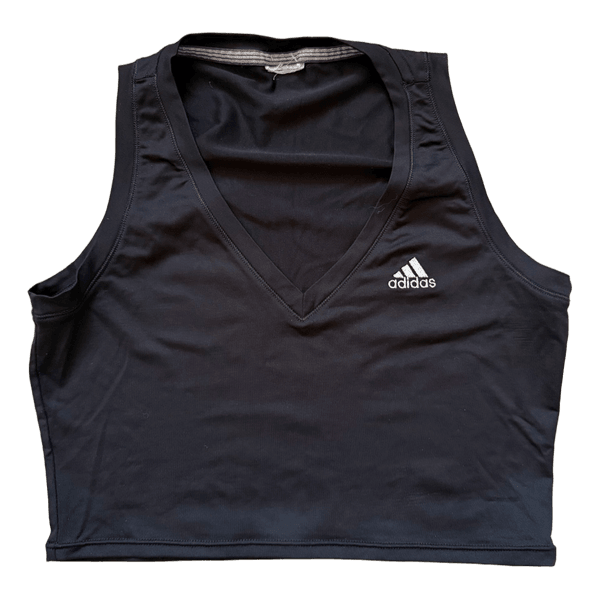 Black Adidas crop top